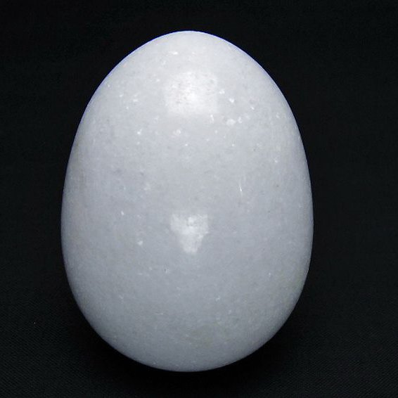 漢白玉たまご 置物 [t306-2981]