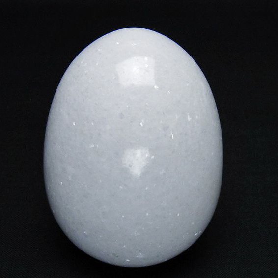漢白玉たまご 置物 [t306-2985]