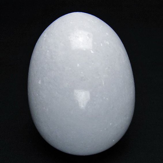 漢白玉たまご 置物 [t306-2994]