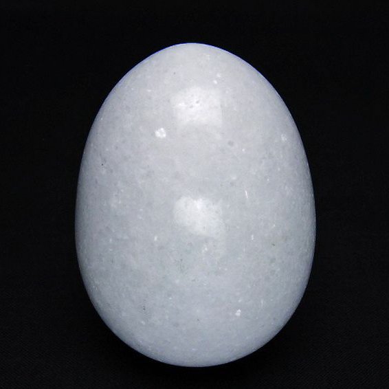 漢白玉たまご 置物 [t306-2999]