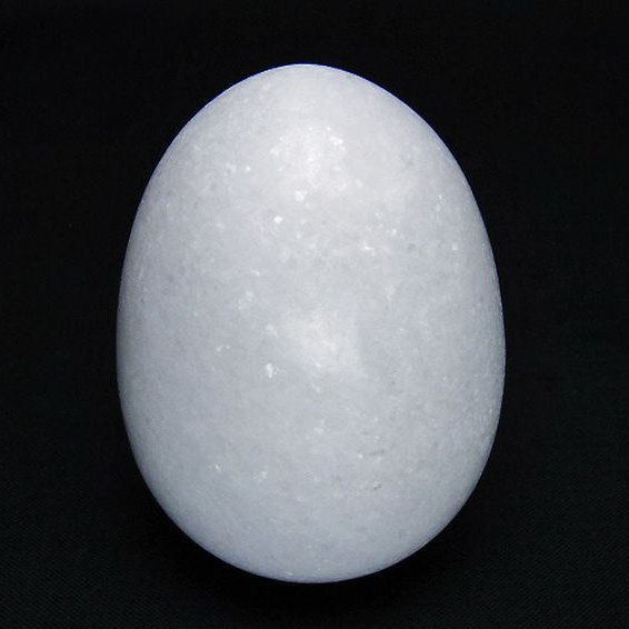 漢白玉たまご 置物 [t306-3005]