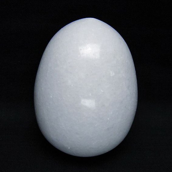 漢白玉たまご 置物 [t306-3008]