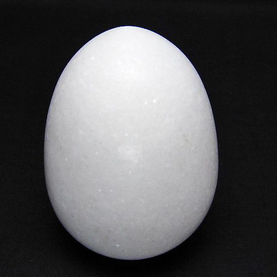 漢白玉たまご 置物 [t306-3211]