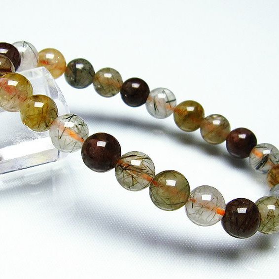ルチル水晶 ブレスレット 8mm [t308-1247]