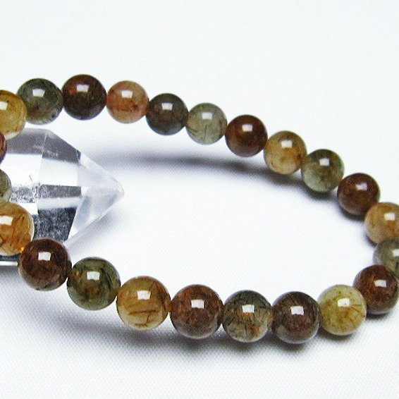 ルチル水晶 ブレスレット 8mm [t308-2103]