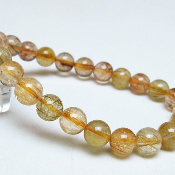 ルチル水晶 ブレスレット 8mm [t308-2624]
