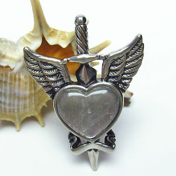 ギベオン メテオライト隕石 天使のハート 聖なる剣 ペンダント [T309-1325]