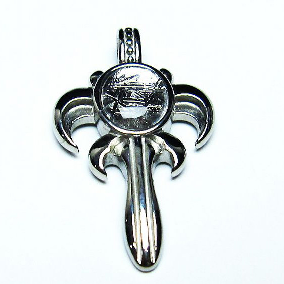 ギベオン メテオライト隕石 十字剣  ペンダント [T309-2383]