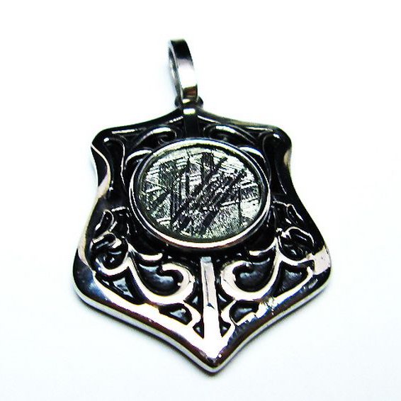 シルバーギベオン メテオライト  ペンダント [T309-2568]