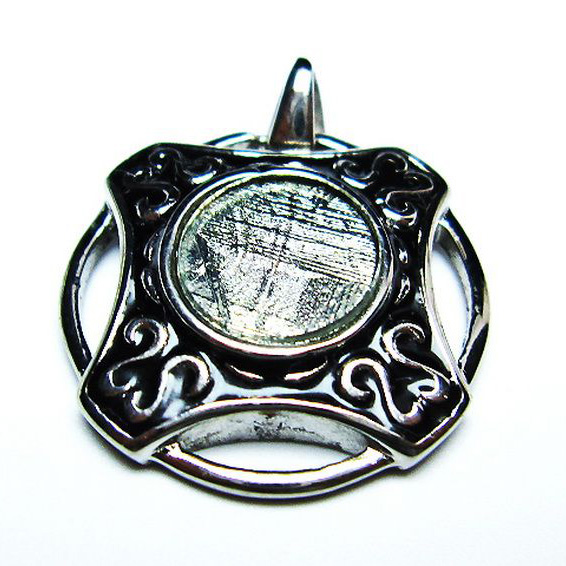 シルバーギベオン メテオライト  ペンダント [T309-2603]