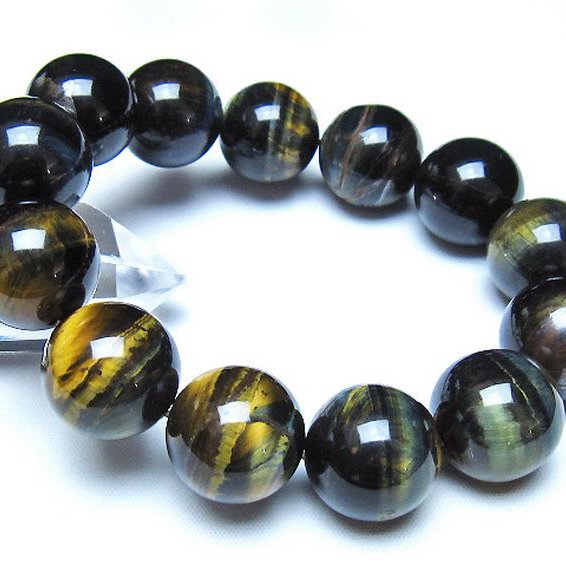 ミックスタイガーアイ ブレスレット 18mm [t31-6443]