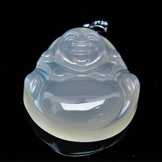 アゲート 布袋様  ペンダント [T314-3407]