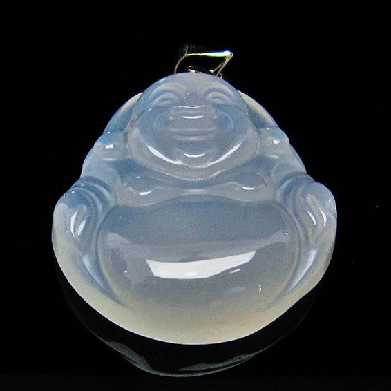 アゲート 布袋様  ペンダント [T314-3424]