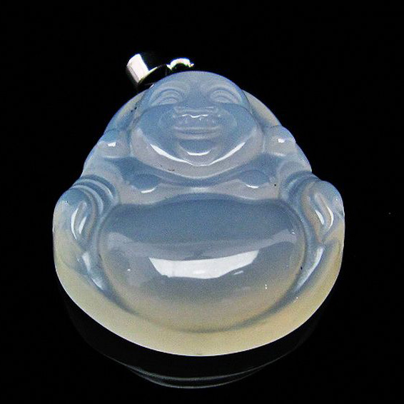 アゲート 布袋様  ペンダント [T314-3442]