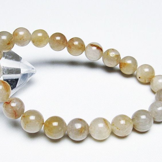 ラビットヘアールチル ブレスレット 9mm [T316-1446]