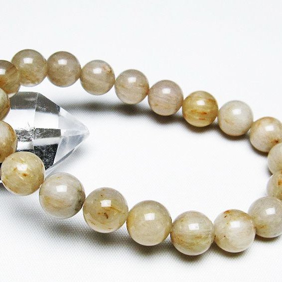 ラビットヘアールチル ブレスレット 10mm [T316-1456]