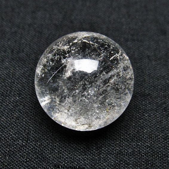 ルチル入り 水晶 丸玉 17mm [T318-4768]