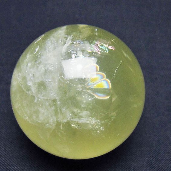 シトリン水晶 丸玉 39mm [T318-6223]