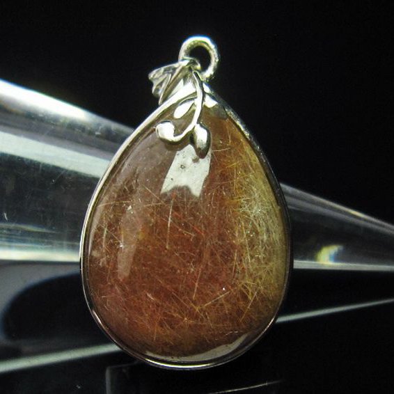 ルチルクォーツ（金針ルチル水晶） ペンダント [T320-2172]