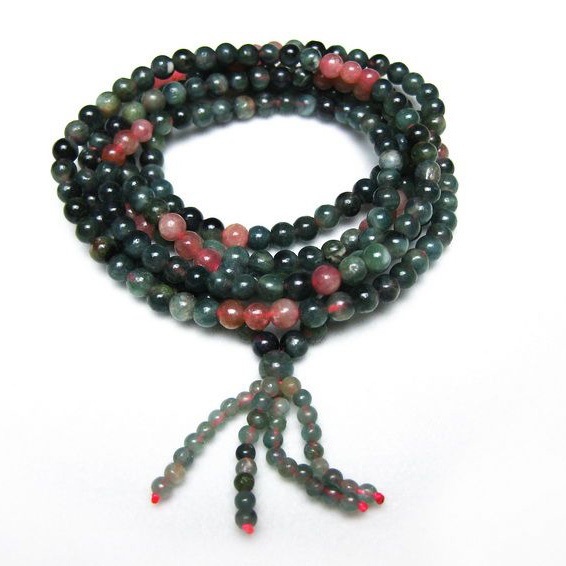 トルマリン3重 ブレスレット  ネックレス 兼用可4mm [T33-9504]