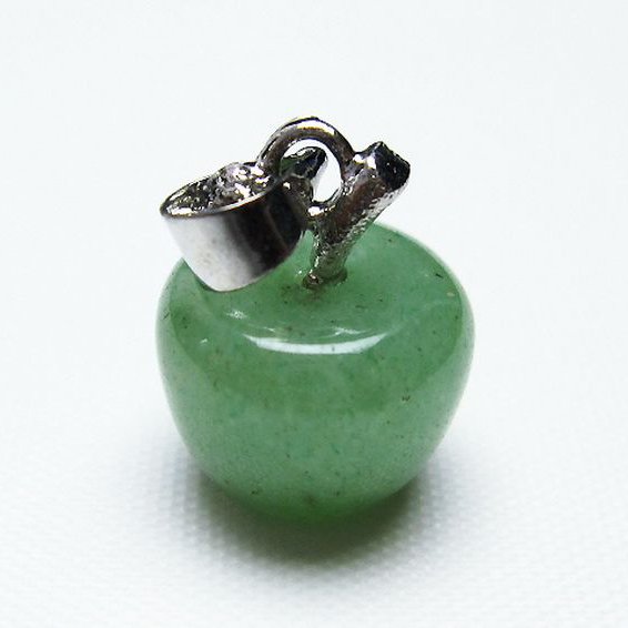 インド翡翠 リンゴ ペンダント [T330-1820]