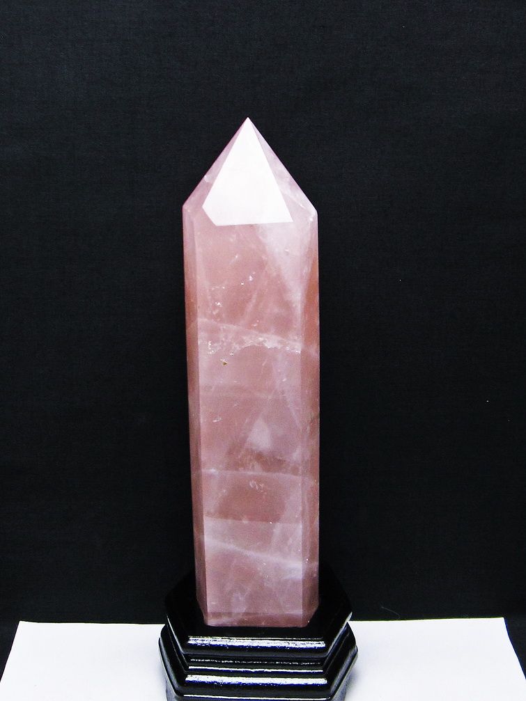 1.9Kg ローズクォーツ 六角柱[T332-5526]