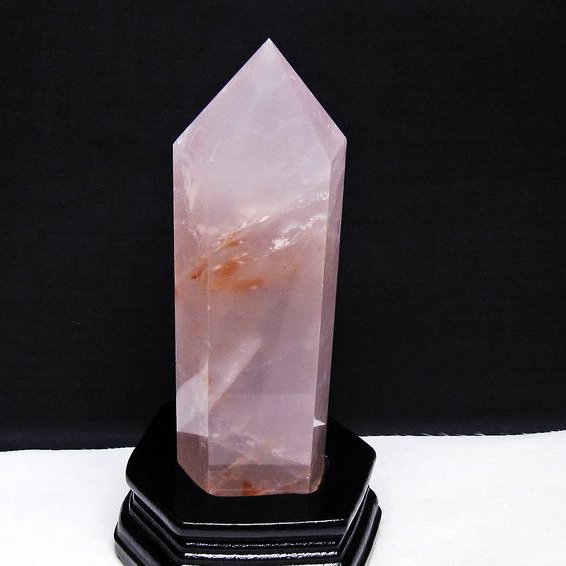 ローズクォーツ 六角柱[T332-5676]