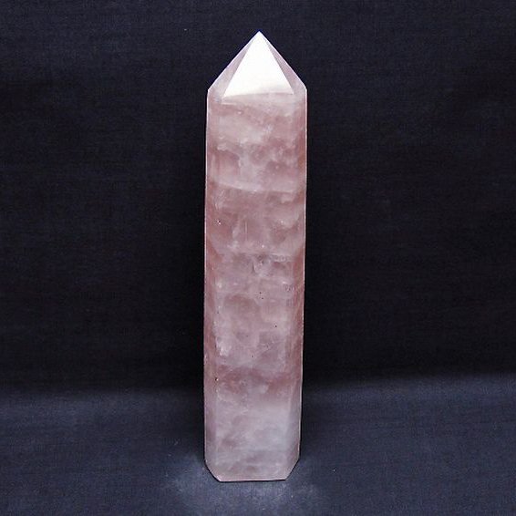 ローズクォーツ 六角柱[T332-5842]