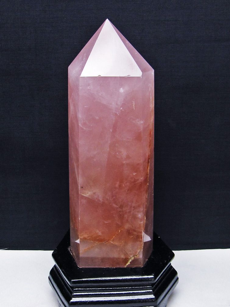 1.9Kg ローズクォーツ 六角柱[T332-5934]