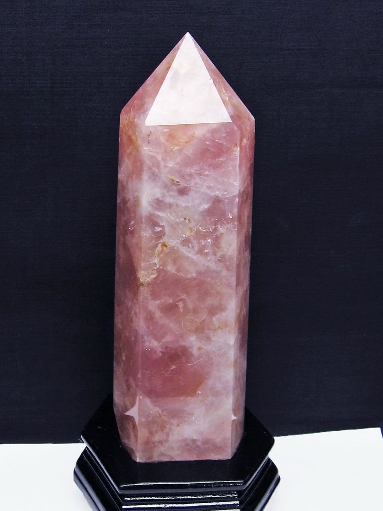 1.6Kg ローズクォーツ 六角柱[T332-5946]