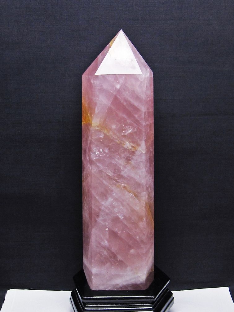 2.5Kg ローズクォーツ 六角柱[T332-5991]