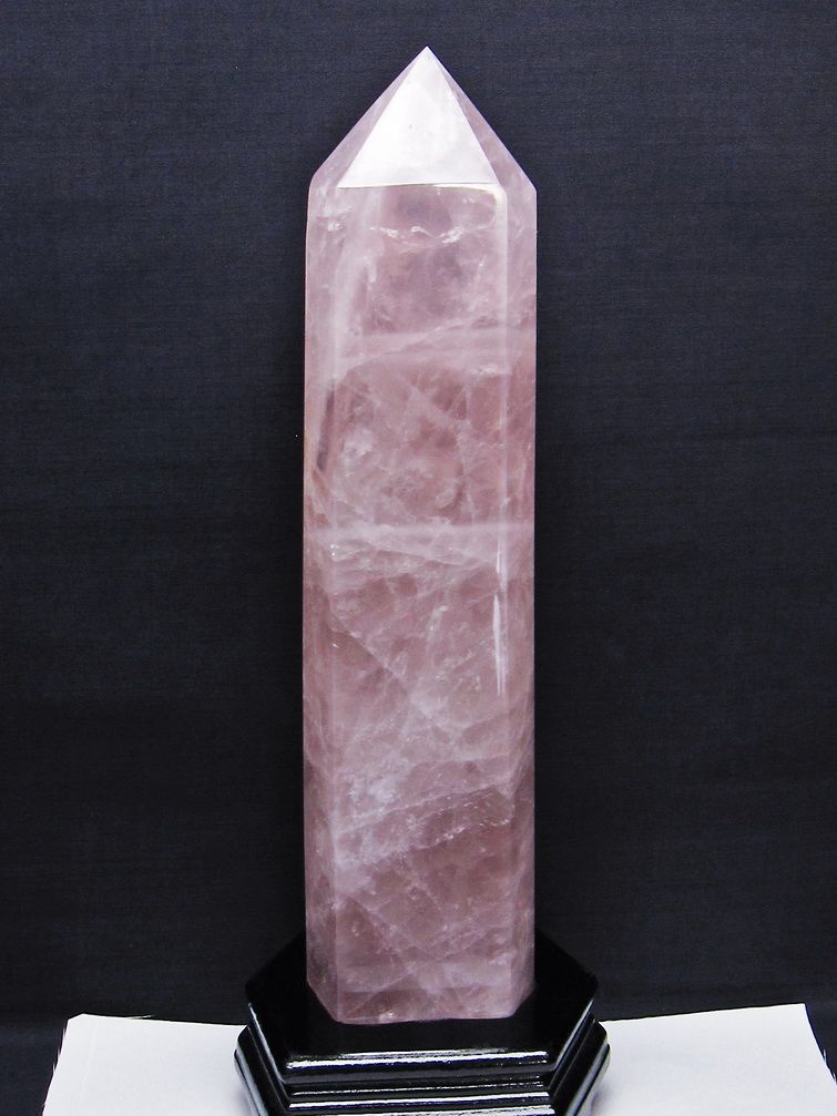 2.8Kg ローズクォーツ 六角柱[T332-5992]