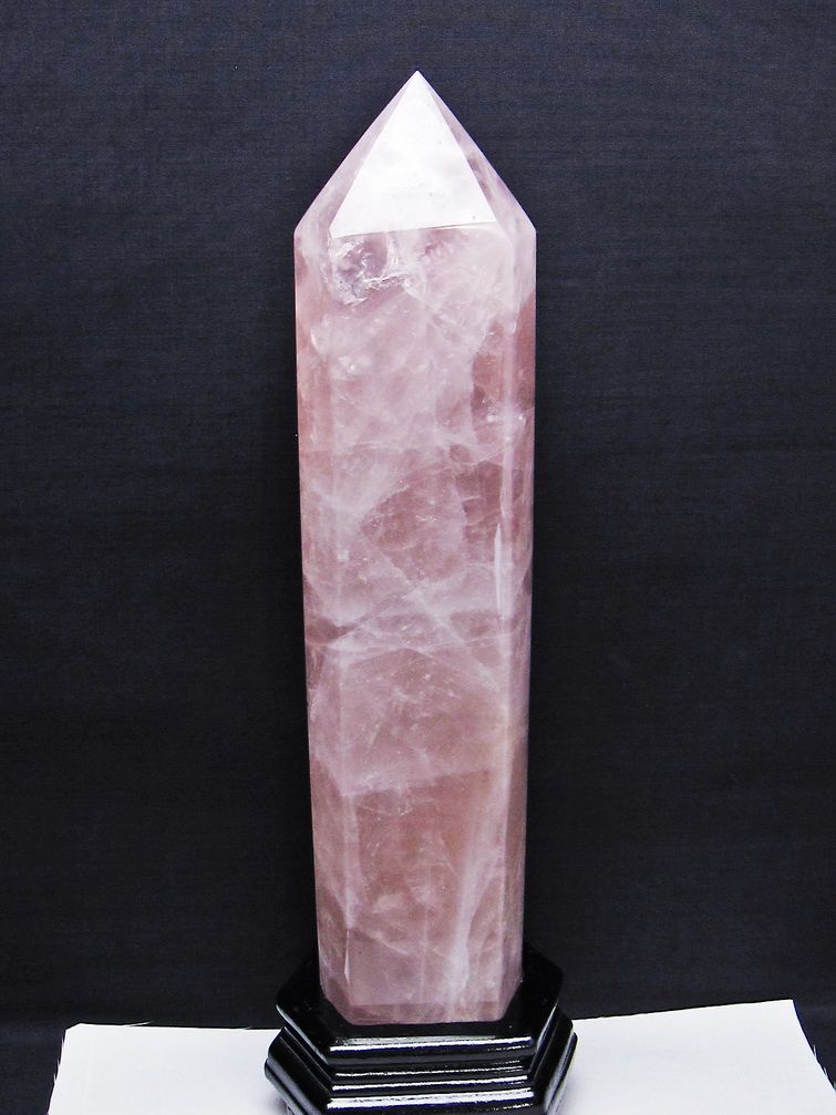 2.9Kg ローズクォーツ 六角柱[T332-5993]