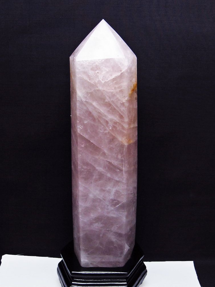 3.5Kg ローズクォーツ 六角柱 [t332-6144]