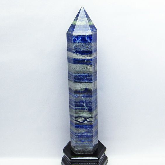 1.6Kg ラピスラズリ 六角柱[T333-2989]