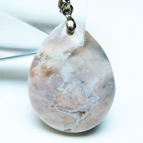 桜メノウ チェリーブロッサムアゲート ペンダント [T335-2916]