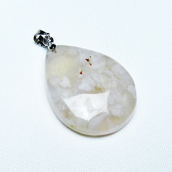 桜メノウ チェリーブロッサムアゲート ペンダント [T335-3164]