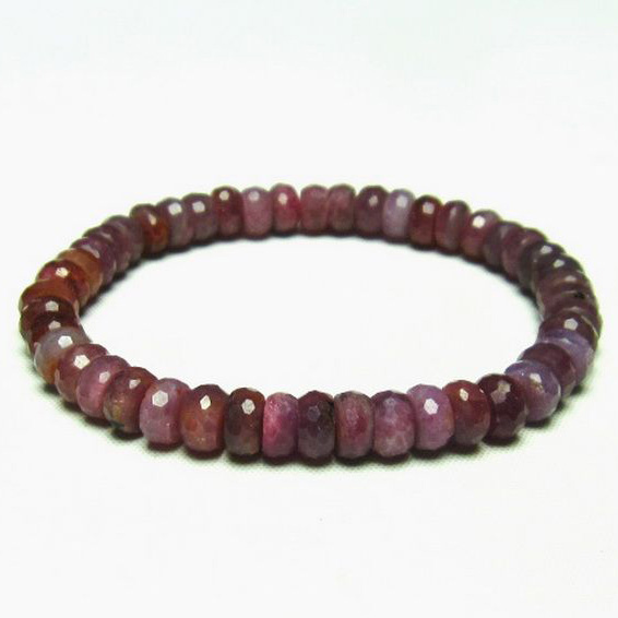 ルビー ブレスレット 7mm [T336-8632]