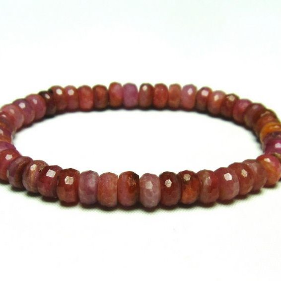 ルビー ブレスレット 7mm [T336-8637]