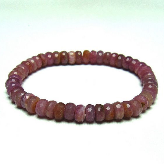 ルビー ブレスレット 7mm [T336-8714]