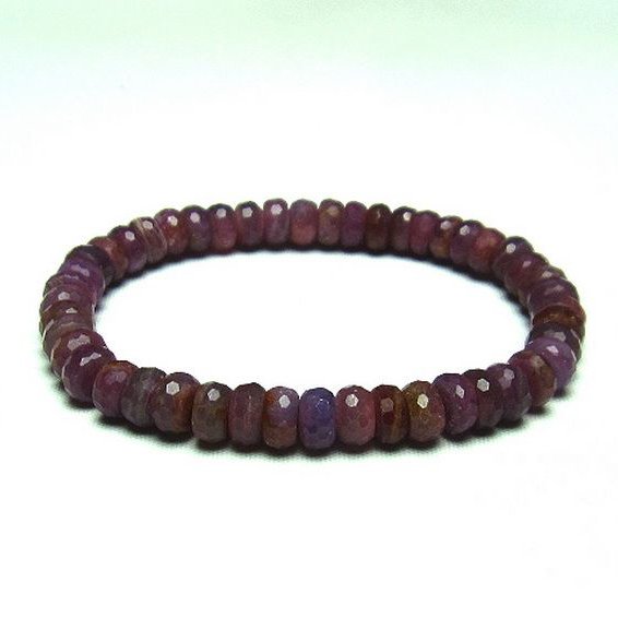 ルビー ブレスレット  7mm [T336-8765]