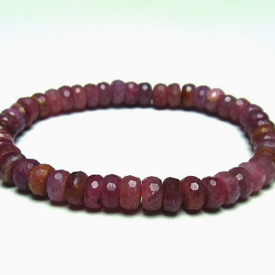 ルビー ブレスレット 7mm [t336-8771]