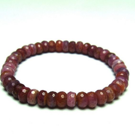 ルビー ブレスレット 7mm [T336-8777]