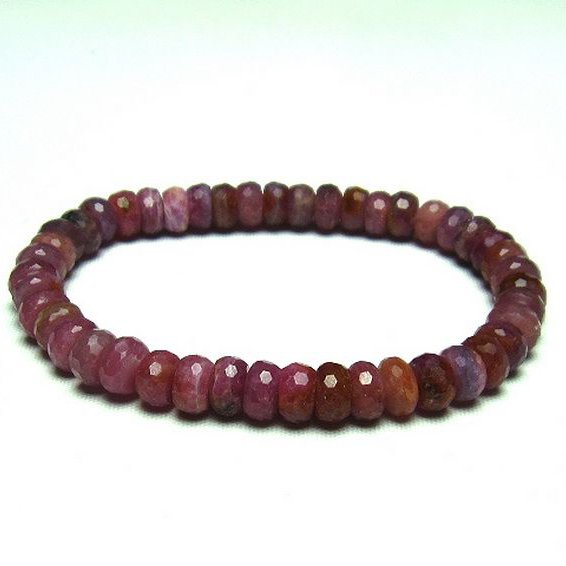 ルビー ブレスレット  7mm [T336-8779]