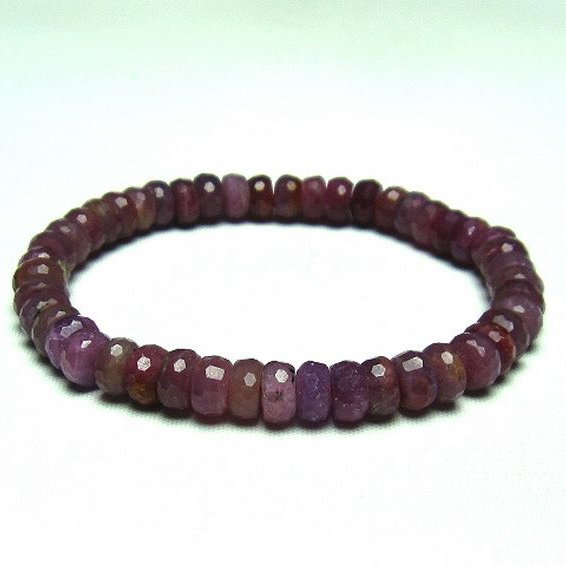 ルビー ブレスレット 7mm [T336-8784]