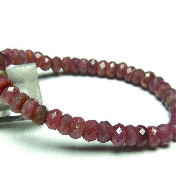 ルビー ブレスレット 7mm [T336-8787]