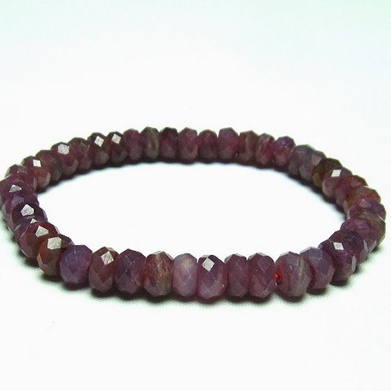 ルビー ブレスレット 7mm [T336-8820]