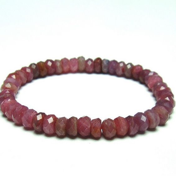 ルビー ブレスレット 7mm [T336-8833]