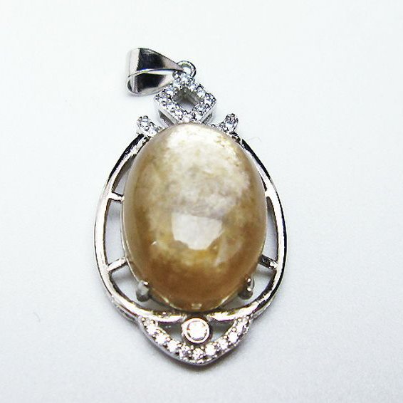 イエローマイカ　白雲母  ペンダント [T337-549]