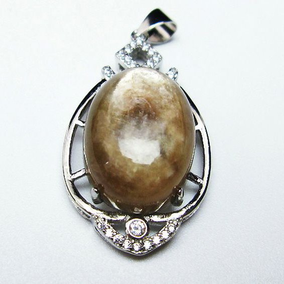 イエローマイカ　白雲母  ペンダント [T337-559]